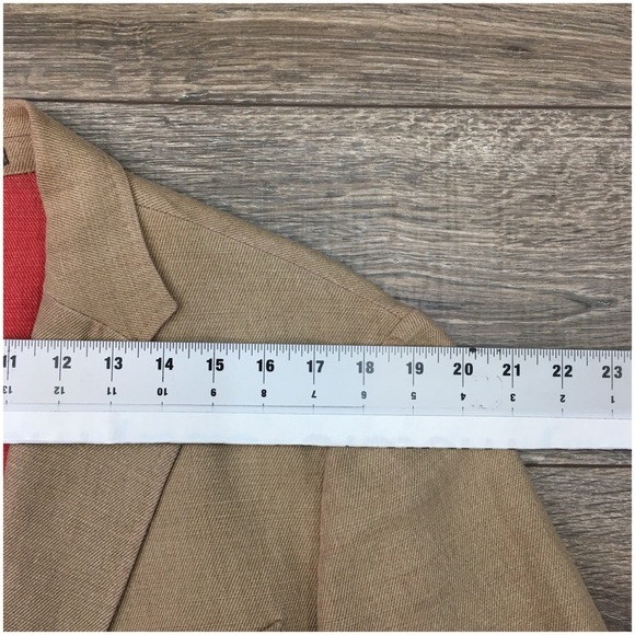 TOMBOLINI Mens Cotton Blazer Sport Coat Casual Jacket Size 42R Classic Suit - Picture 5 of 12